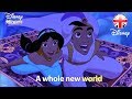 DISNEY SING-ALONGS | A Whole New World - Aladdin Lyric Video | Official Disney UK