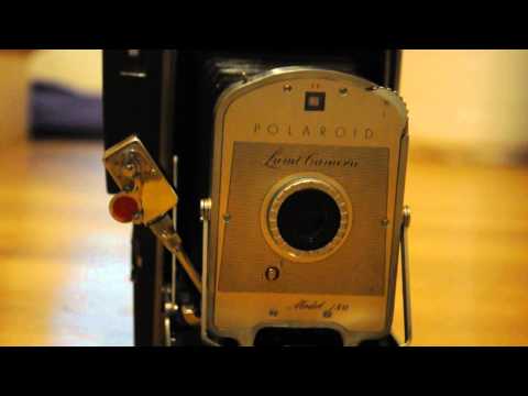 Rainbow Self-timer in use on Vintage Polaroid 150 Land Camera
