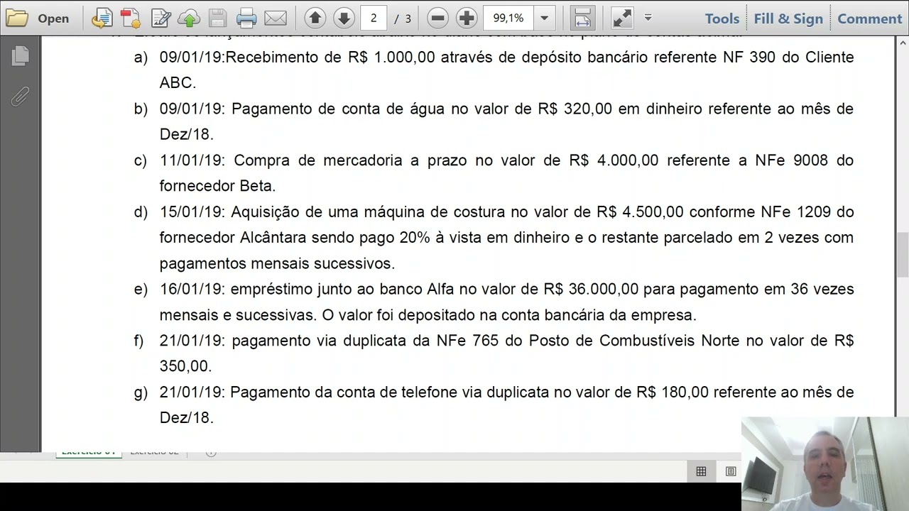 Vídeo 09   Exercícios 01 e 02 Lista 02