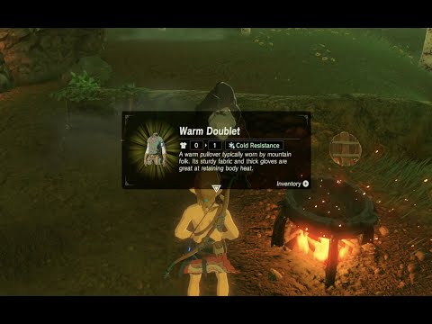 Old Man's Missing Recipe Warm Doublet Survive Cold Areas Zelda: Breath of The Wild Nintendo Switch 2