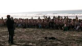 preview picture of video 'SBHS Mid Winter Swim and Haka 2008'