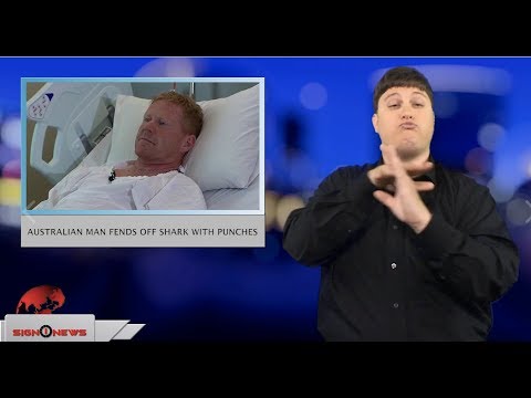 Australian man fights off shark with punches (ASL - 10.22.18)