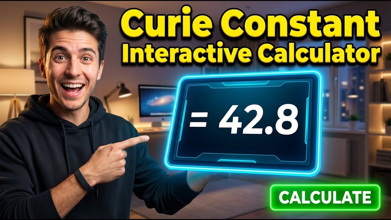 Curie Constant Interactive Calculator