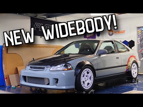 New DIY Widebody Fender Flares! Most Wanted Civic Build Begins!