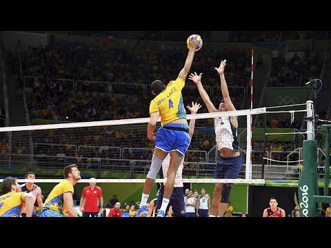 Волейбол TOP 20 Powerful Volleyball Spikes Over The Block | Monsters of the Vertical Jump