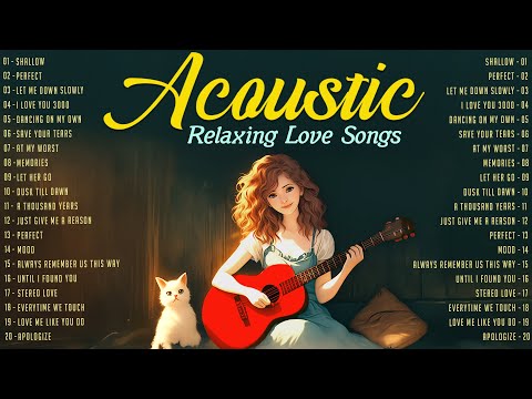 New Acoustic Songs 2025 ✔ Relaxing Love Songs Cover Playlist ✔ Latest English Music 2025