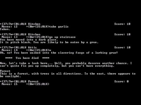 I DO DECLARE FOLKS LET'S PLAY ZORK