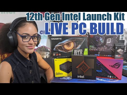 We Got to BUILD a Intel 12th Gen GAMING PC With Intel & ASUS LIVE (i9 12900K, DDR5, etc.)