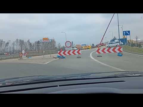 Pyrzowice; wyjazd z Transportowej w kierunku S1