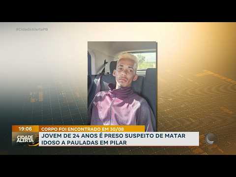 Em Pilar: jovem de 24 anos é preso suspeito de matar idoso a pauladas