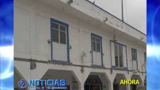 preview picture of video 'REHABILITAN FACHADA DEL PALACIO MUNICIPAL DE ZARAGOZA, PUEBLA.'