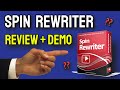 Spin Rewriter Review + Demo WATCH How It Works! | Spin Rewriter 11 Spin Rewriter Review + Demo WATCH How It Works! | Spin Rewriter 11