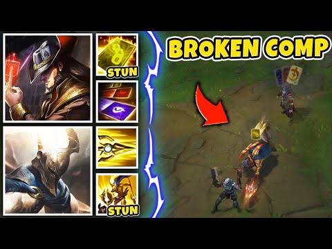 When you have 2 point and click CC abilities in the bot lane, it's pretty much cheating