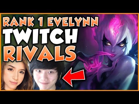 RANK 1 EVELYNN DESTROYS POKIMANE AND BOXBOX IN A TWITCH RIVALS SHOWDOWN - League of Legends