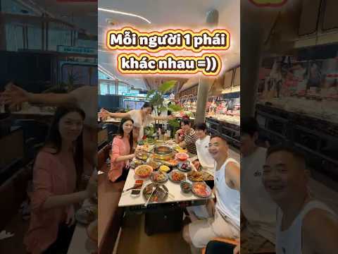 Đi Ăn Buffet Mà Gia Đình Mỗi Người 1 Hệ 🤣 #trending