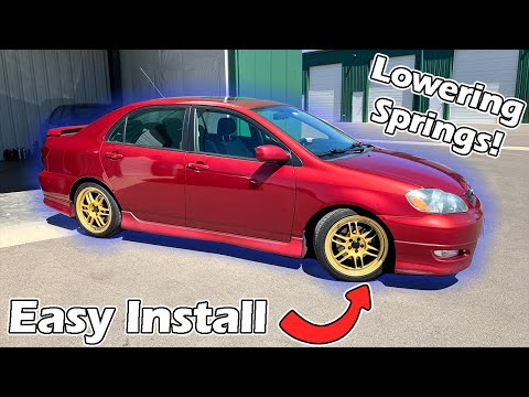 9th Gen Corolla Tein Lowering Spring Install!