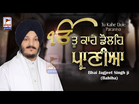 TU KAHE DOLAY PRANIYAA -TU KAHE DOLAY PRANIYAA Bhai Jagjeet Singh ji Babiha @AmritGurbani24x7 FUL...