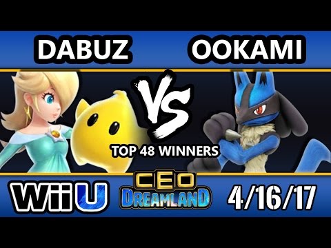 CEO Dreamland 2017 Smash 4 - Ookami (Greninja/Mega Man) Vs. RNG | Dabuz (Rosalina) SSB4 Winners
