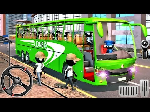 Bus Driving Simulator - Stickman City Transport Drive 2019 - Android GamePlay