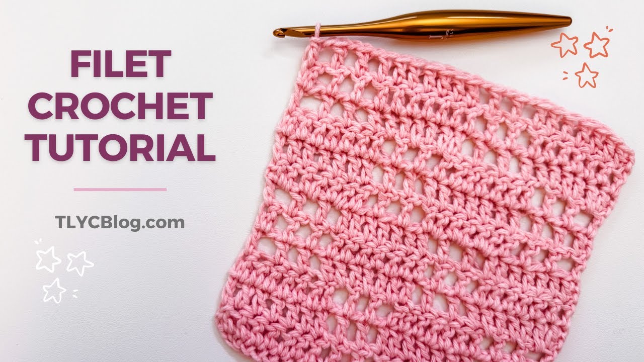 SO EASY! Filet Crochet Tutorial for Beginners | TL Yarn Crafts