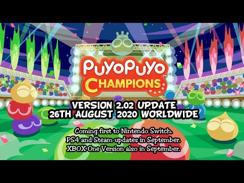 Puyo Puyo Champions v2.02 update plus announcements