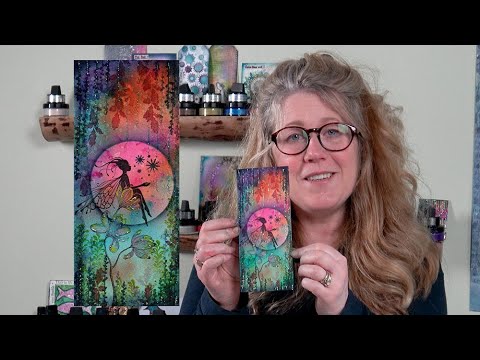 Mae in a stunning Dinkles atmosphere by Tracey Dutton - A Lavinia Stamps Tutorial