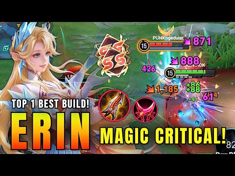 18 KILLS!! Erin’s Epic Monster Magic Critical Damage | Top 1 Best Build - Honor of Kings