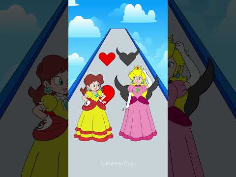 Kiss or Punch Run Princess Peach and Princess Daisy