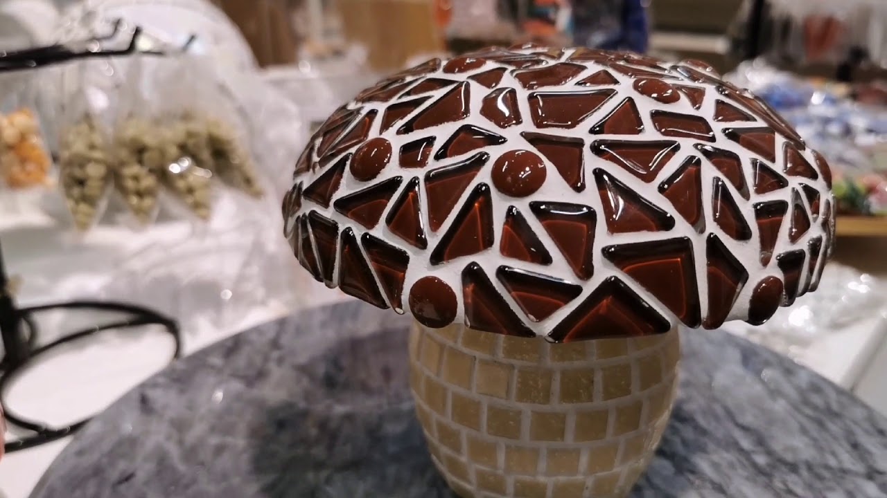 Mosaic Mushroom, Brown, DIY