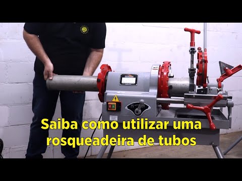 Rosqueadeira para Tubos de 1/2 a 4 Polegadas Z1T-R4 220V Monofásica MERAX-R41100 - Vídeo