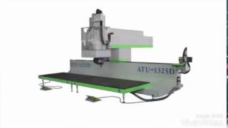 Máy phay cnc 3D 2 bàn ( 5 axis cnc router )