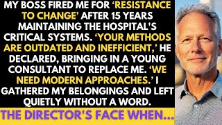 My Boss Fired Me For "Resist To Change" After 15 Years Maintaining The Hospital's Critical Systems.