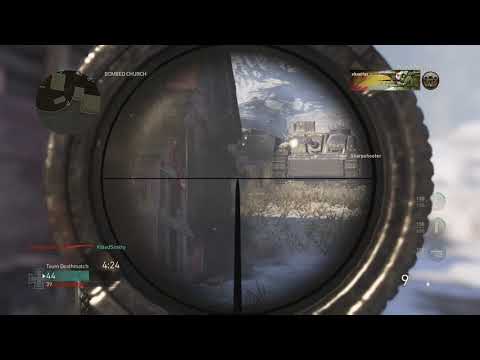 Call of Duty WW2 - 82 Meter Headshot, Longest Sniper Kill Shot (World Record on Xbox One)