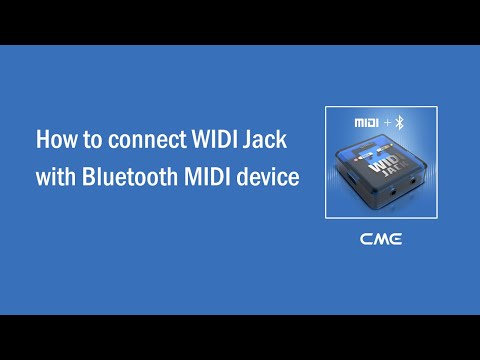 How to connect WIDI Jack with Bluetooth MIDI device