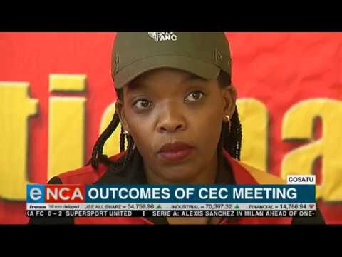 Outcomes of the CEC meeting