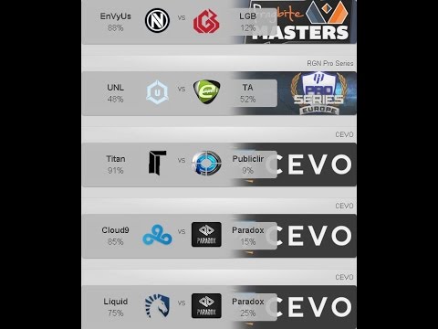 EnVyUs vs LGB/ TA vs UNL/ Titan vs Publiclir/