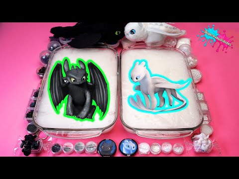 Mezclando Chimuelo VS Furia Luminosa en Slime - Supermanualidades