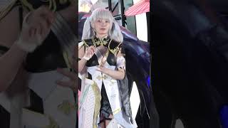 東京ゲームショウ2024鳴潮ブース 今汐（コンシ）役 尊みを感じて桜井 コスプレコンパニオン4K