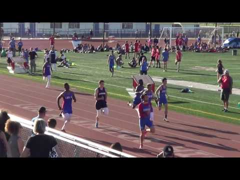 VarB 200m vs Fountain Valley & Newport Harbor 3-29-17 - Los Alamitos Boys