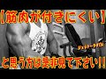 【筋肉が付きにくい】と思う方は是非見て下さい!!