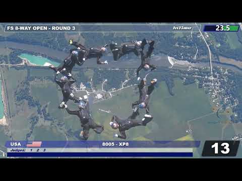 8-Way Formation Skydiving
