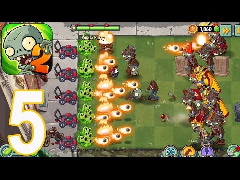 Plants vs. Zombies 2 - Gameplay Walkthrough Part 5 - Pinata Party 10/3/2020(iOS, Android)