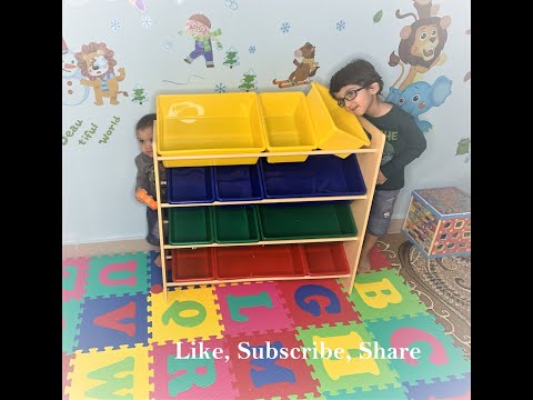 Unboxing Kids Toys Storage and Assembly by Aliyaan and Izhan