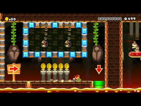 Swing with the Chomps! by RIUUKIUU - SUPER MARIO MAKER - NO COMMENTARY 1ay