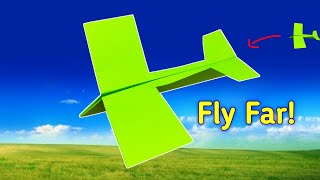 Best flying paper airplane plane (most popular), world record paper airplane fly far