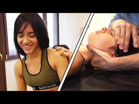 FIRST TIME ADJUSTMENT with Chiara Natie *MODEL* & LOUD ASMR CRACKS