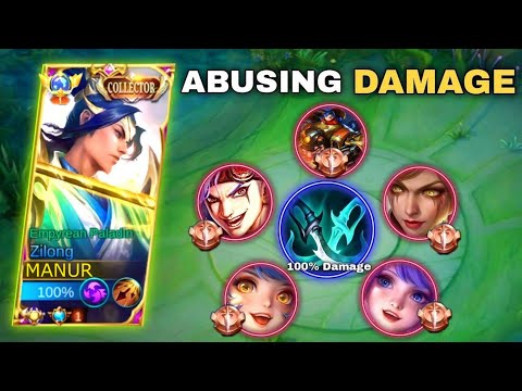 ZILONG MAXIMUM CRITICAL BUILD IS TOTALLY CHEAT DAMAGE!! | ZILONG BEST BUILD SET 2023 [ MANUR ] |MLBB