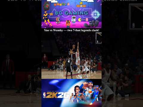 Yao Ming vs Wembanyama! 08 Rockets vs Current Spurs | NBA 2K26 #shorts #shortsvideo