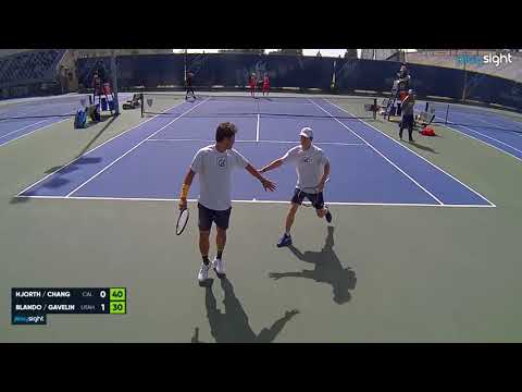 Jayson Blando/Mathias Gavelin v.  Philip Hjorth/Derrick Chen - doubles - UTAH v. CAL