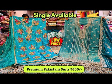 Premium Pakistani Suits ₹600/- Gota Patti Work Suits Partywear Dress Material
